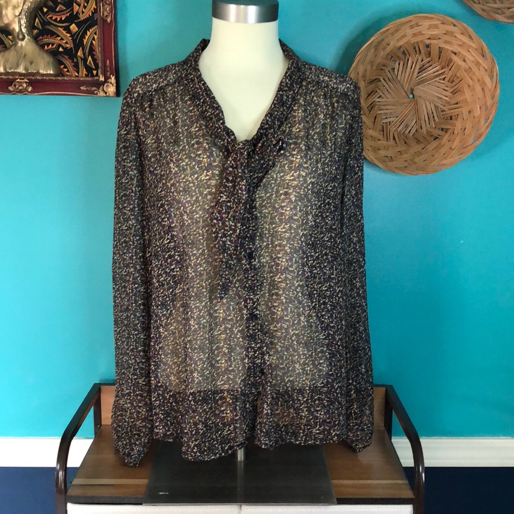 JACLYN SMITH LONG SLEEVE BLOUSE MEDIUM